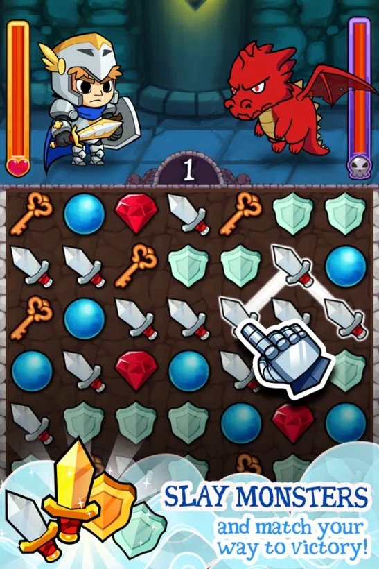 Скриншот Puzzle Heroes - Fantasy RPG №2