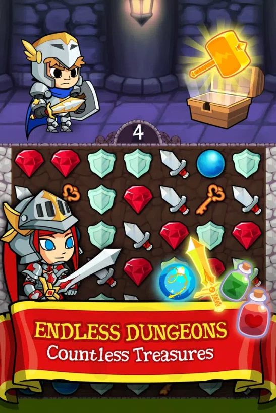 Скриншот Puzzle Heroes - Fantasy RPG №3