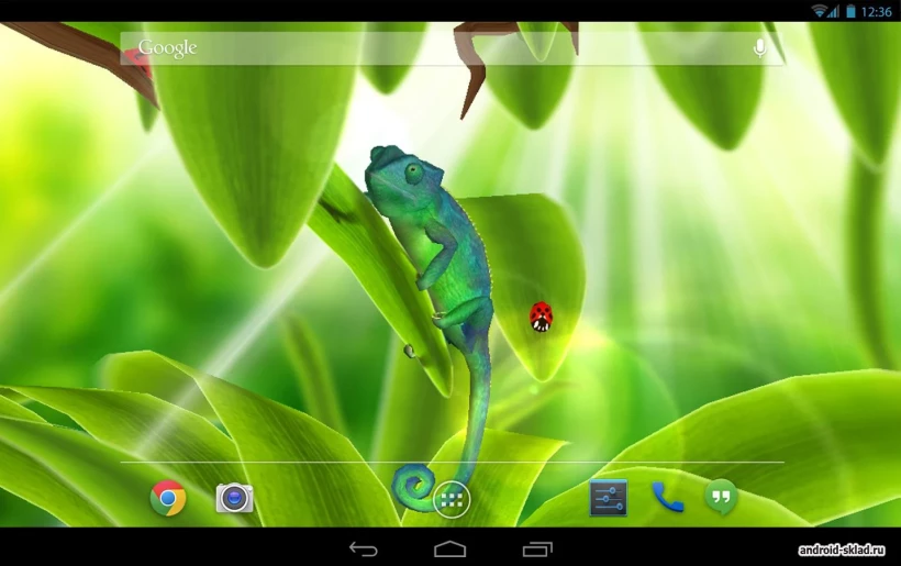Скриншот Chameleon 3D Live Wallpaper №2