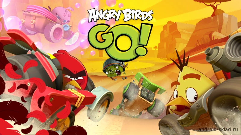 Скриншот Angry Birds Go! №1