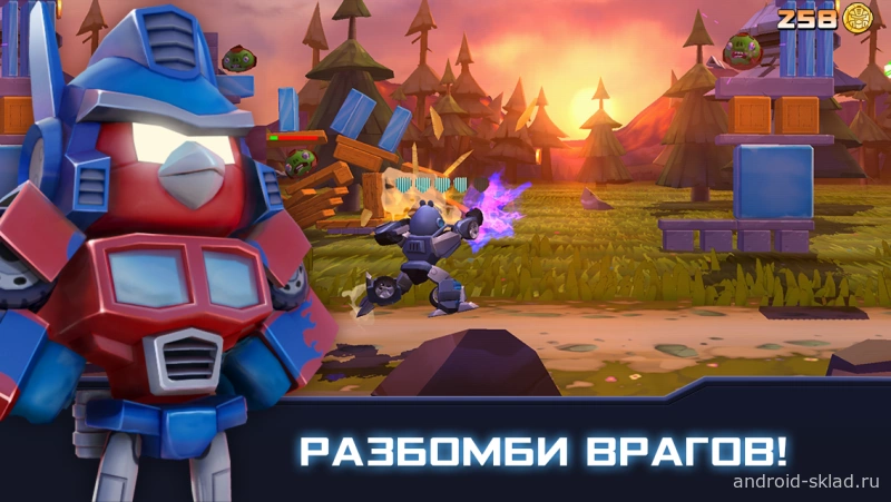 Скриншот Angry Birds Transformers №1