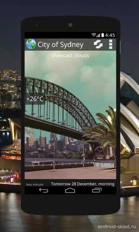 Скриншот Animated Weather Widget, Clock №2