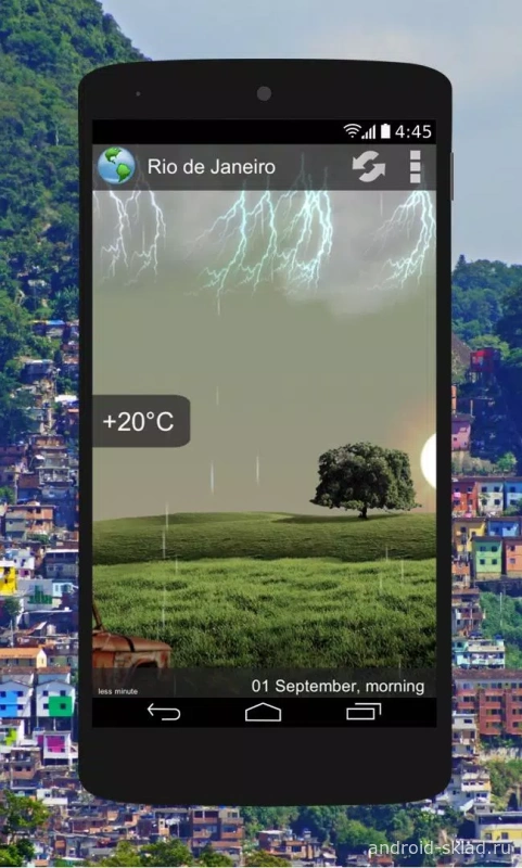 Скриншот Animated Weather Widget, Clock №5