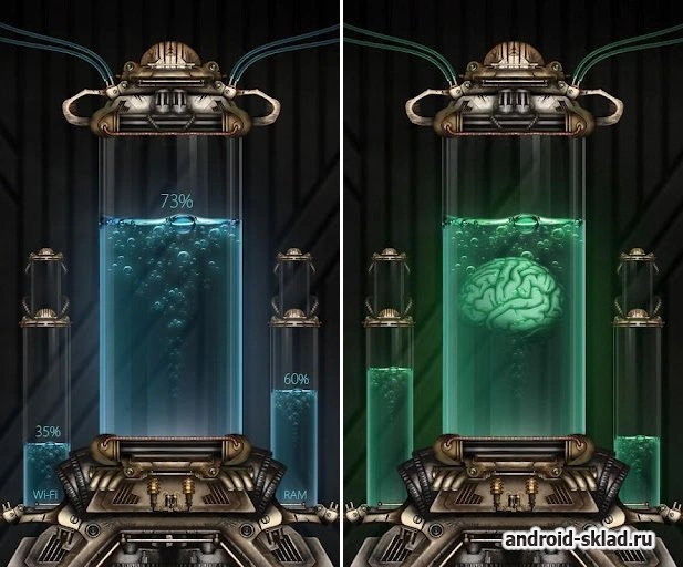 Скриншот Battery widget live wallpapers №3