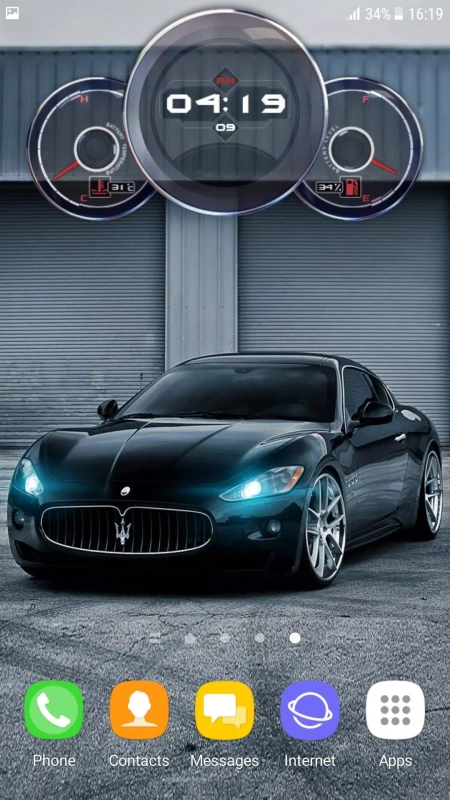 Скриншот Clock Live Wallpaper №3