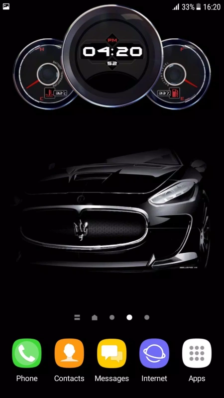 Скриншот Clock Live Wallpaper №5