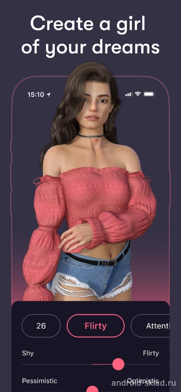 Скриншот iGirl: Virtual AI Girlfriend №2