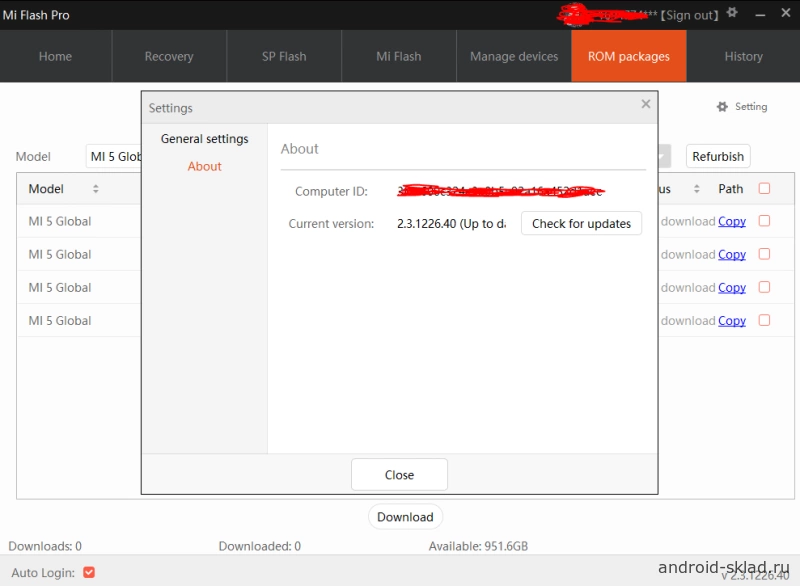 Скриншот Mi Flash Pro №3
