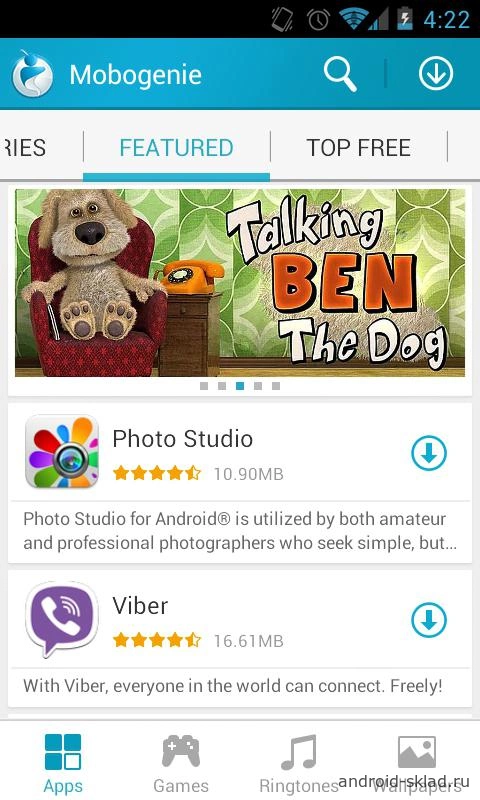 Скриншот Mobogenie Market №1
