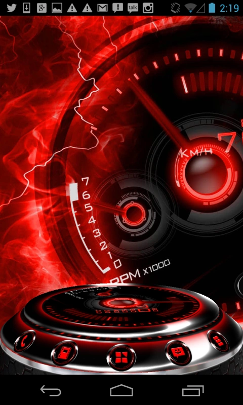 Скриншот Red Drift NEXT theme №1