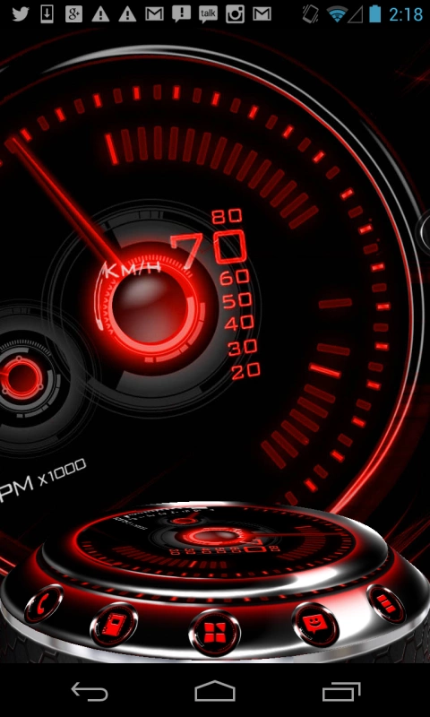 Скриншот Red Drift NEXT theme №2