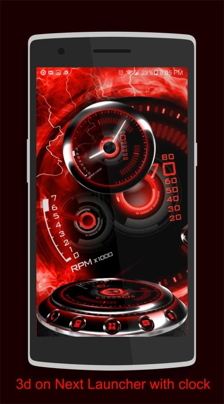 Скриншот Red Drift NEXT theme №3