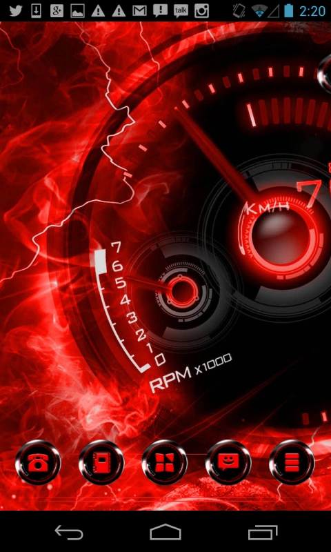 Скриншот Red Drift NEXT theme №4