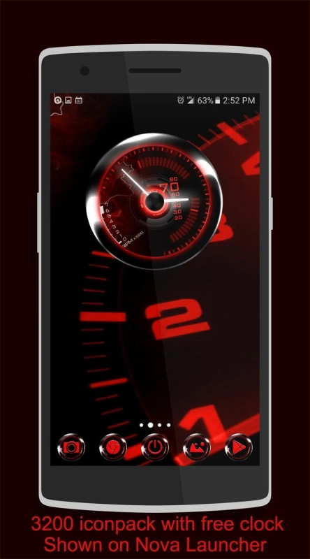 Скриншот Red Drift NEXT theme №5