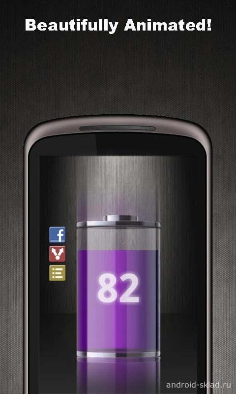 Скриншот Talking Battery Widget Pro №2