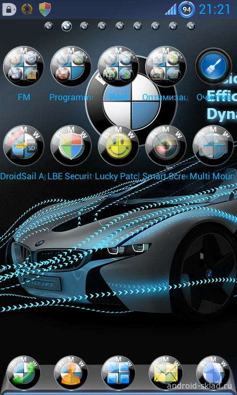 Скриншот Theme for Go Launcher EX BMW_VED №1