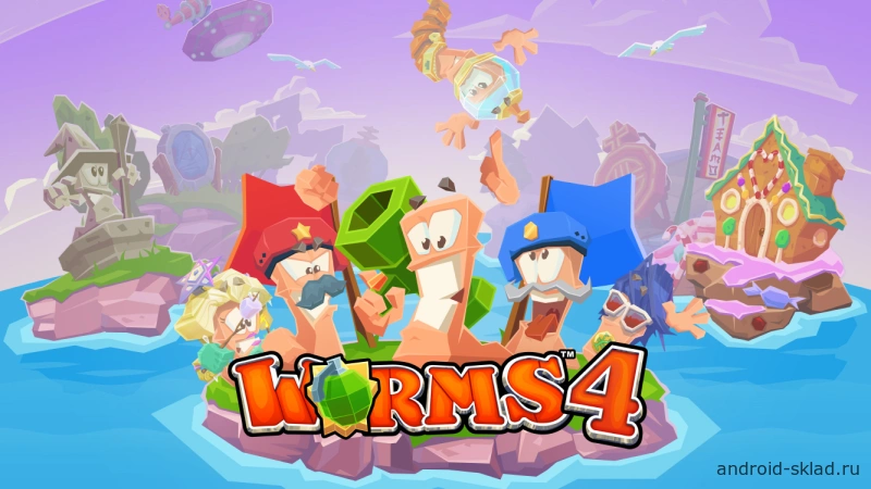 Скриншот Worms 4 №1