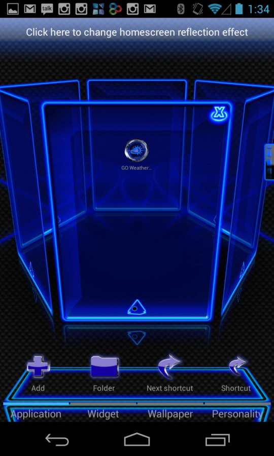 Скриншот Next Launcher Theme Krome 3D №3