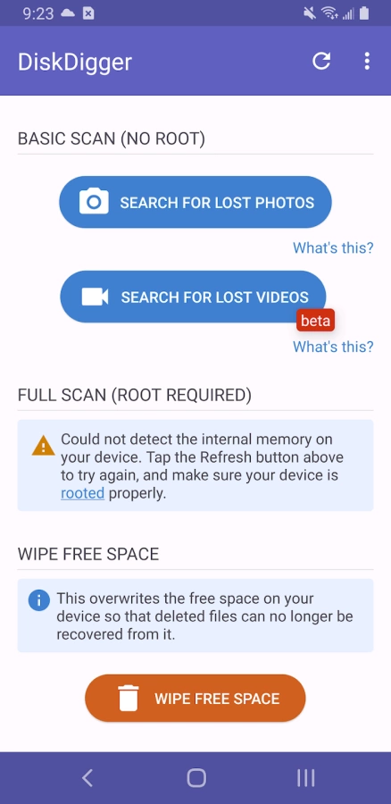 Скриншот DiskDigger №5