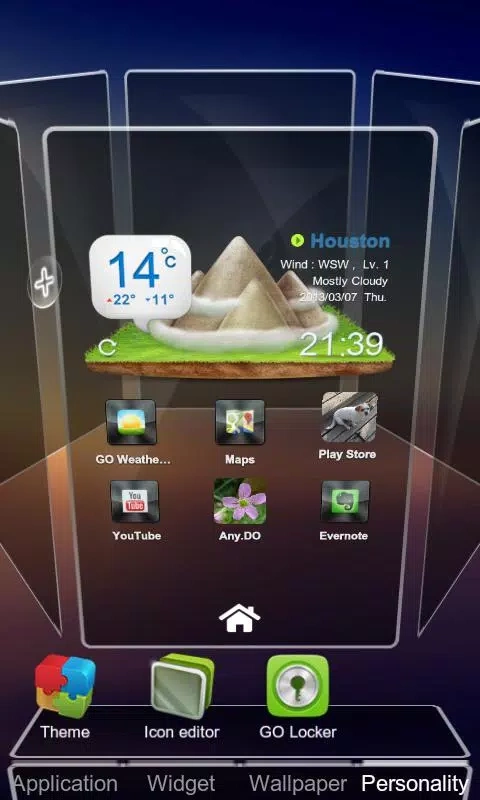 Скриншот Drock Next Launcher 3D Theme №2
