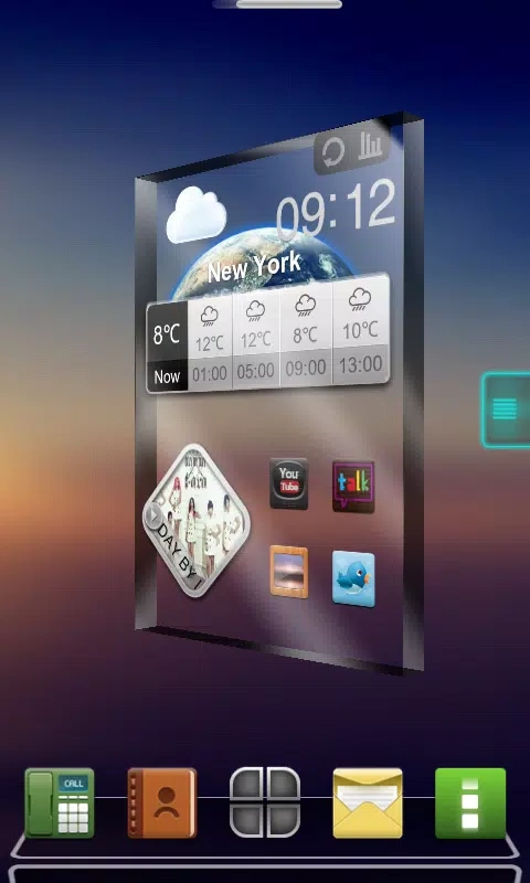 Скриншот Drock Next Launcher 3D Theme №4