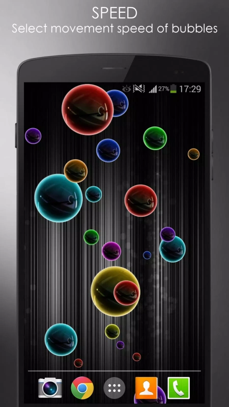 Скриншот Neon Bubble Live Wallpaper №2