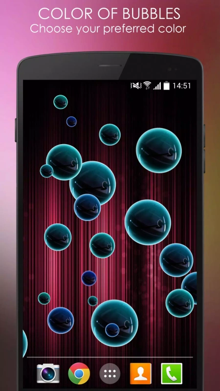 Скриншот Neon Bubble Live Wallpaper №3