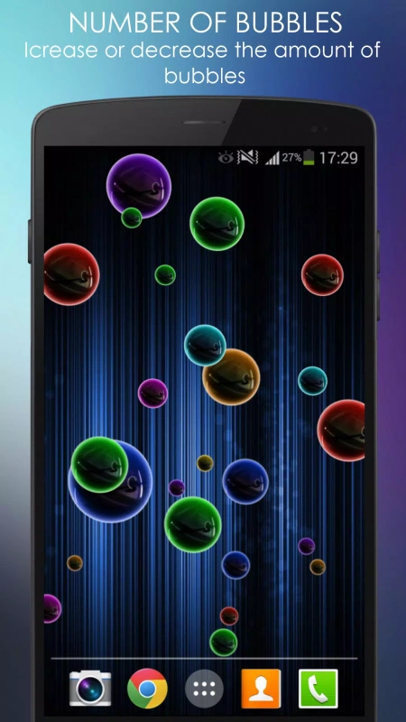 Скриншот Neon Bubble Live Wallpaper №4