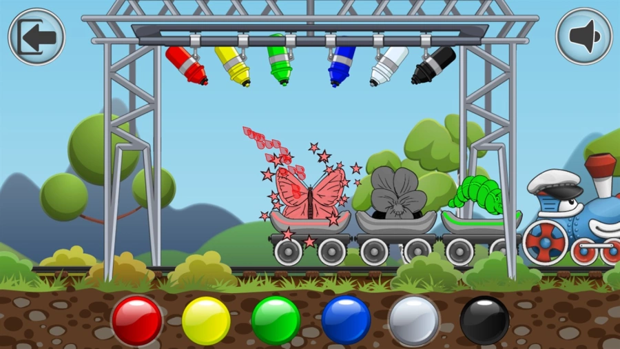 Скриншот Радужный Паровоз: учим цвета №2