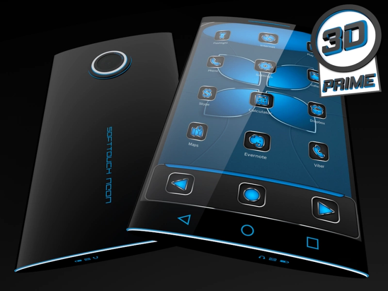 Скриншот SoftTouch Neon - Next Theme №3