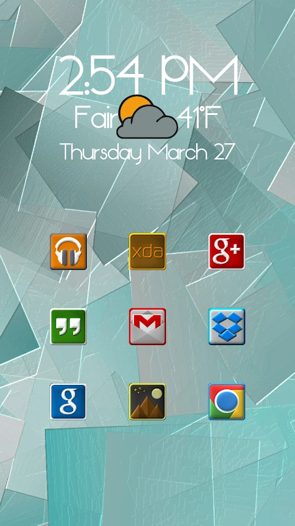 Скриншот Sonix Icon Launcher Theme №1
