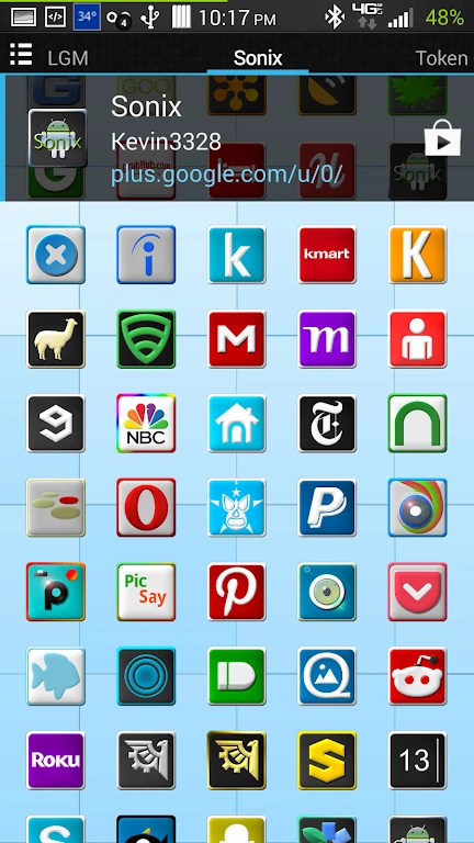 Скриншот Sonix Icon Launcher Theme №3