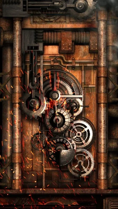 Скриншот Steampunk Live Wallpaper Gears Pro №3