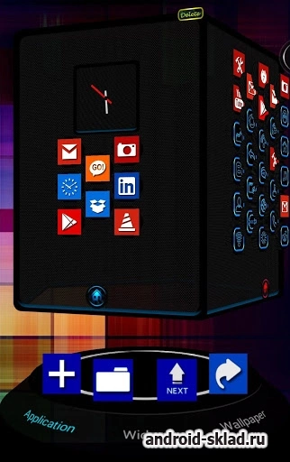Скриншот W8Tiles Next Launcher 3D Theme №2