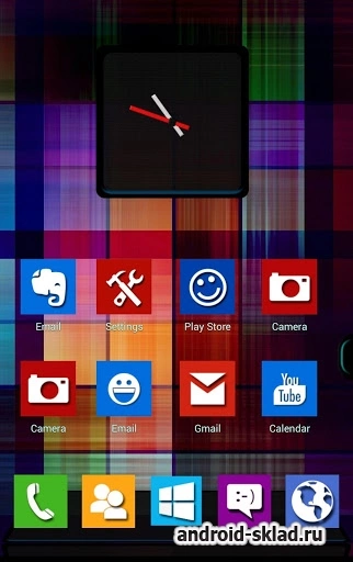 Скриншот W8Tiles Next Launcher 3D Theme №3