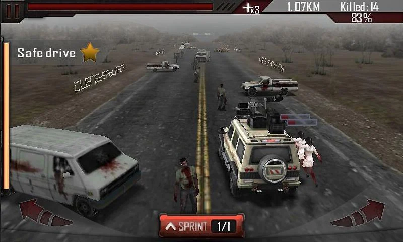 Скриншот Zombie Road 3D №4