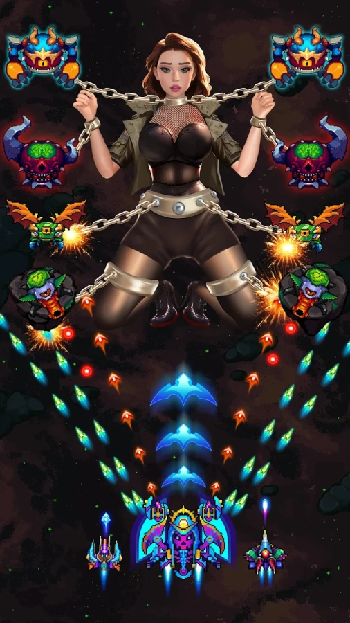 Скриншот Galaxiga: Arcade Shooter №3