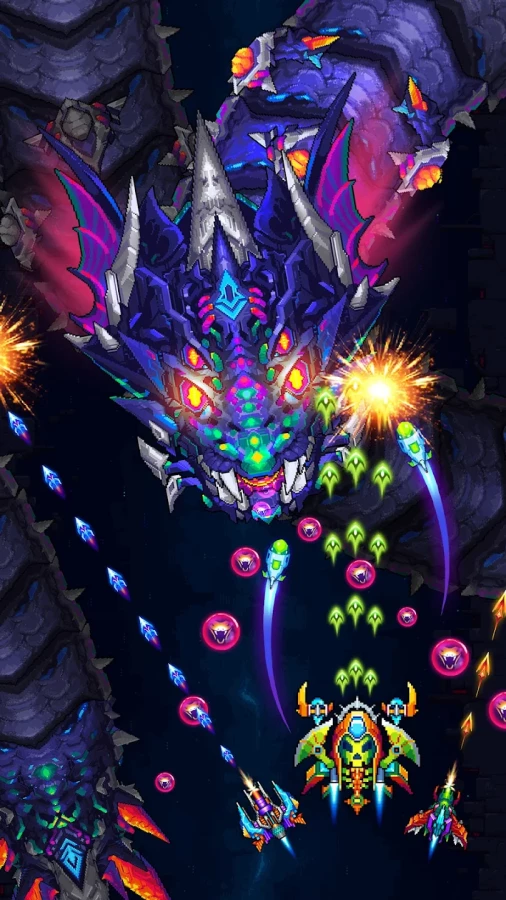 Скриншот Galaxiga: Arcade Shooter №4