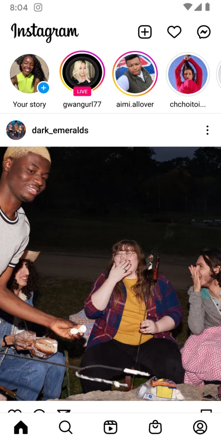 Скриншот Instagram №1