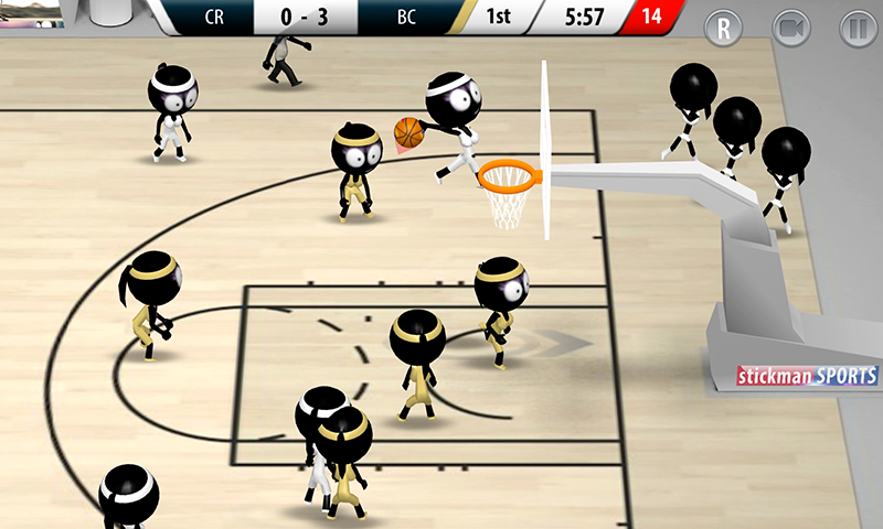 Скриншот Stickman Basketball №3