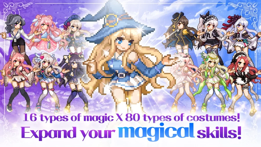 Скриншот Magical Girl: Idle Pixel Hero №2