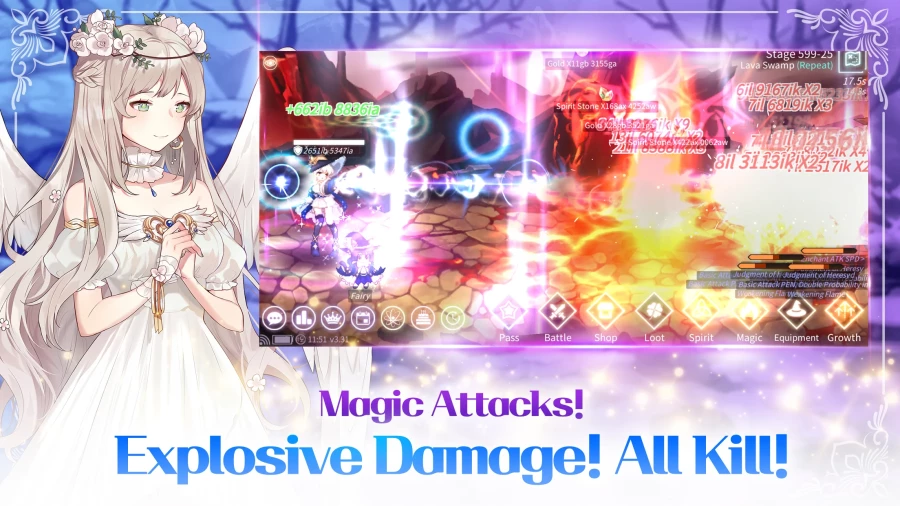 Скриншот Magical Girl: Idle Pixel Hero №4