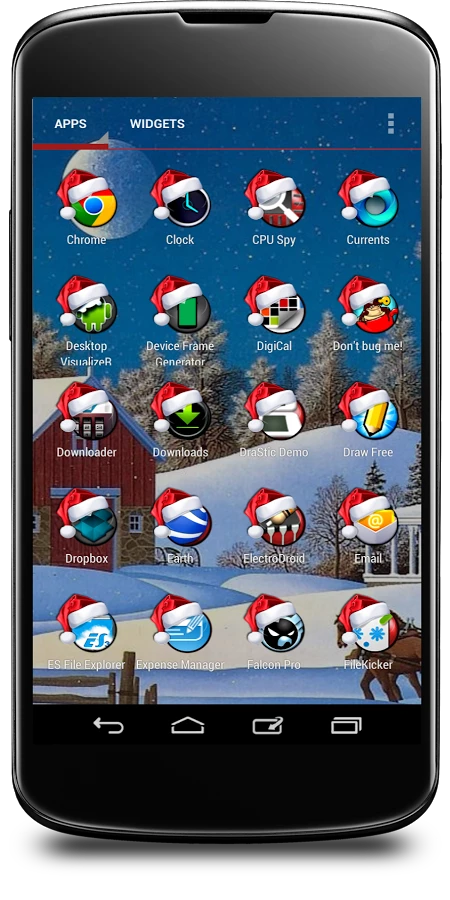 Скриншот Xmas OrbiconS Theme №2