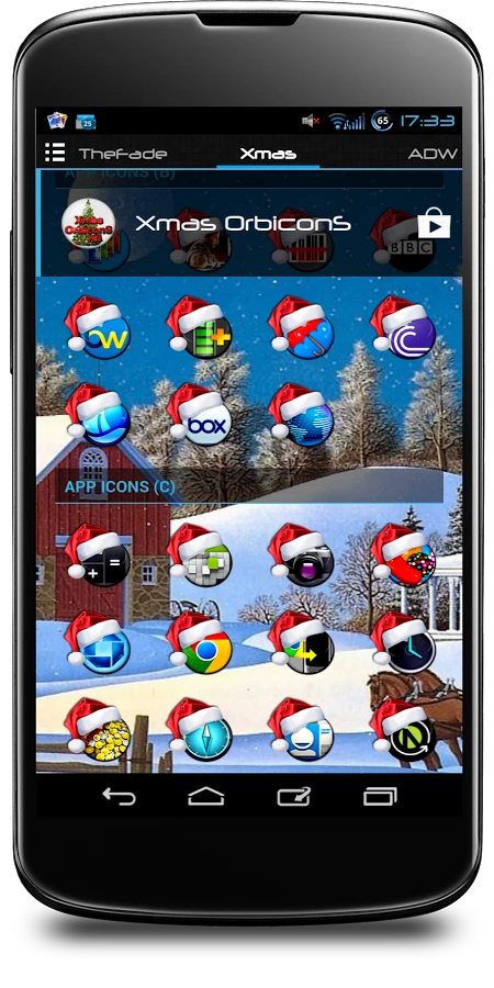 Скриншот Xmas OrbiconS Theme №3