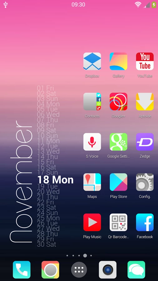 Скриншот Concept KitKat icon Pack 7 in1 №2