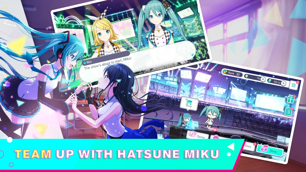 Скриншот HATSUNE MIKU: COLORFUL STAGE! (English) №1