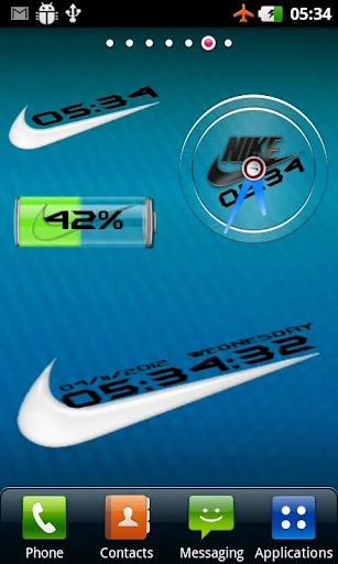 Скриншот Nike Clock and Battery Widgets №3
