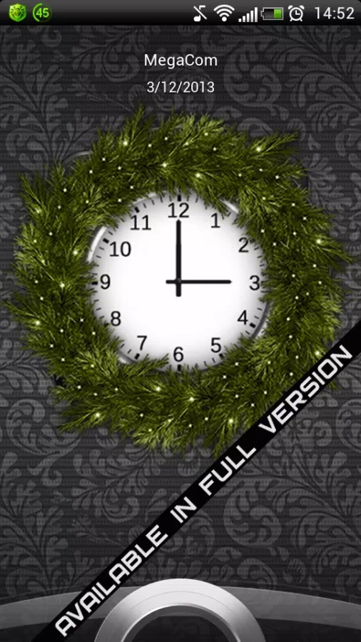 Скриншот Новогодние виджеты с часами №5