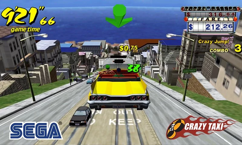 Скриншот Crazy Taxi Classic №1