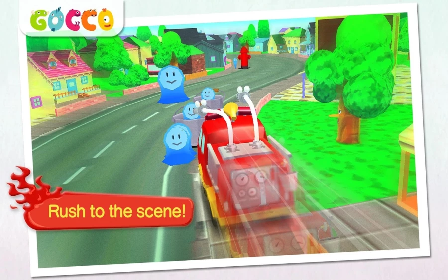 Скриншот Gocco Fire Truck: 3D Kids Game №1